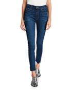 High-rise Vented Ankle-cut Jeans