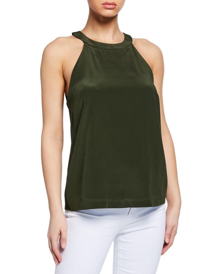 Silk Halter Top