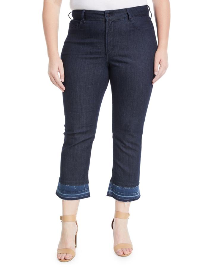 Marilyn Straight-leg Released-hem Jeans,