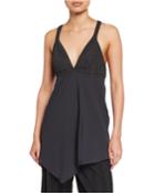 Silk Asymmetric Crossback Tank