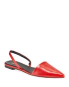 Koko Leather Slingback Ballet Flats