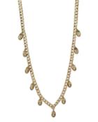 Long Scarab Fringe Necklace, Gold