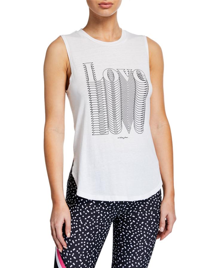 Overlapping Love High-low Muscle Sleeve Tank Top