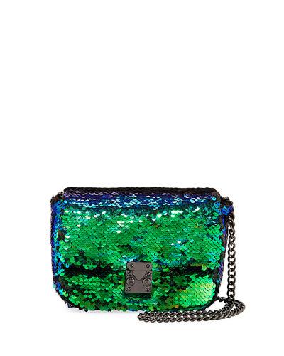 Hailey Sequin Mini Box Crossbody Bag