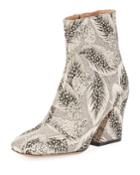 Brocade Cap-toe