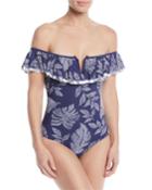 Amazon Jungle Off-the-shoulder One-piece