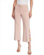 Santina Embroidered Cropped Pants