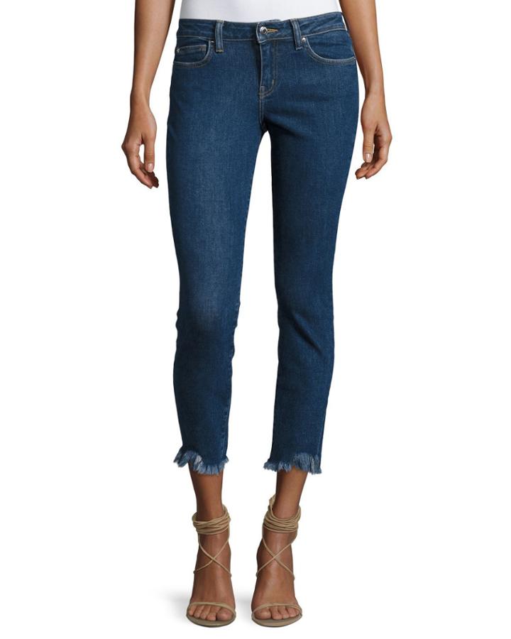 Jarod Cropped Mid-rise Skinny Jeans, Blue