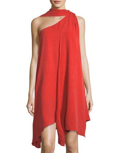 Asymmetrical One-shoulder Dress