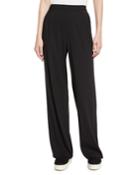 High-waist Single-pleat Pants, Black