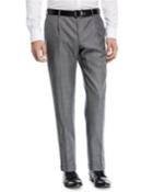 Pleat-front Sharkskin Trousers
