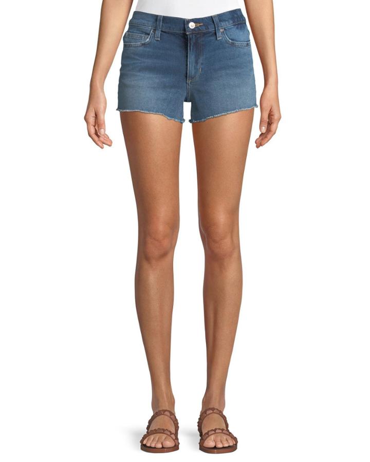 Mid-rise Fray-hem Denim