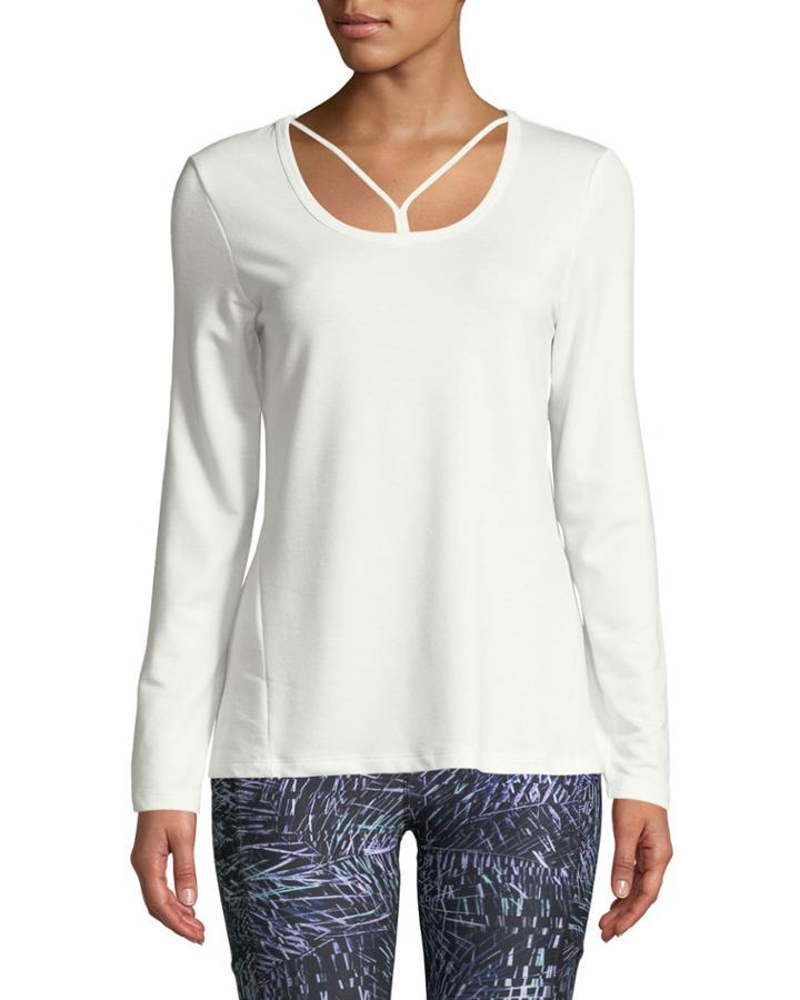 Jemma Strappy Long-sleeve Active Tee