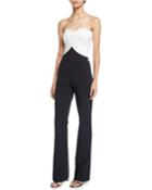 Bodily Strapless Two-tone Jumpsuit