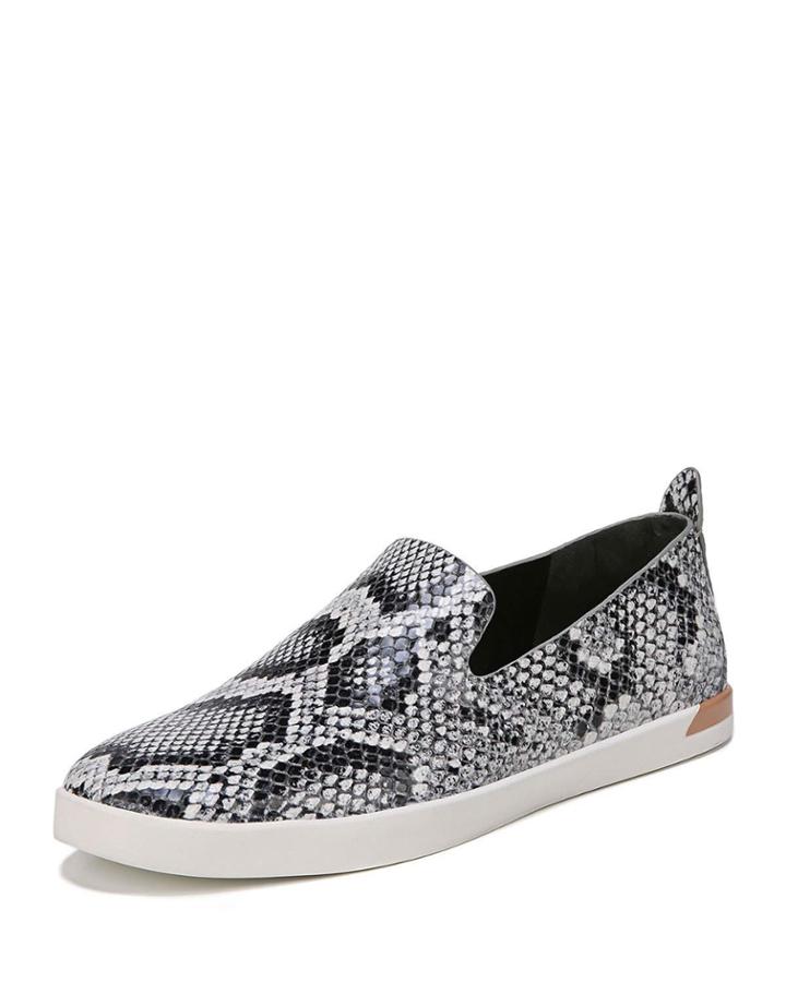 Vero Snake-print Leather Slip-on