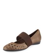 Averil Perforated Casual Flat, Bronze
