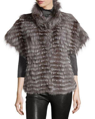 Fox-fur Cap-sleeve Vest,