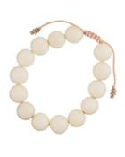 White Coral Beaded Bracelet