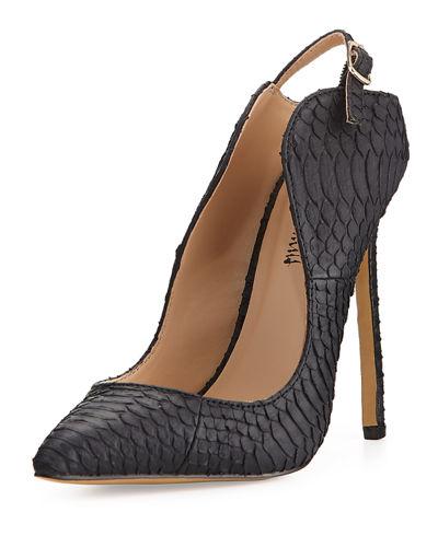 Loyal Snake-embossed Pointed-toe Pump