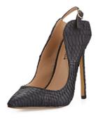 Loyal Snake-embossed Pointed-toe Pump