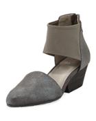 Fame Metallic Suede D'orsay Pump