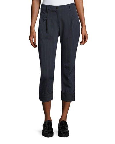 Cropped Boyfriend-style Pants