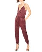 Khloe Satin Cargo Jumpsuit