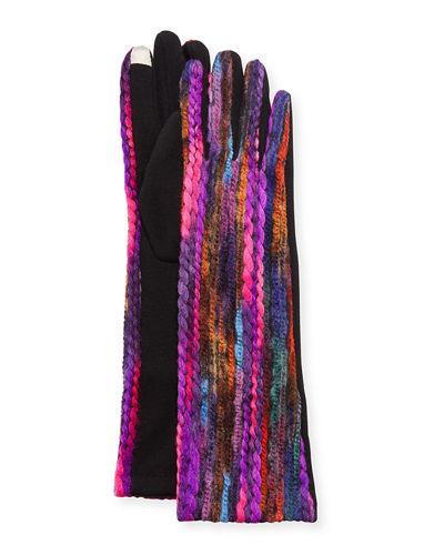 Multi-yarn Striped Tech Gloves