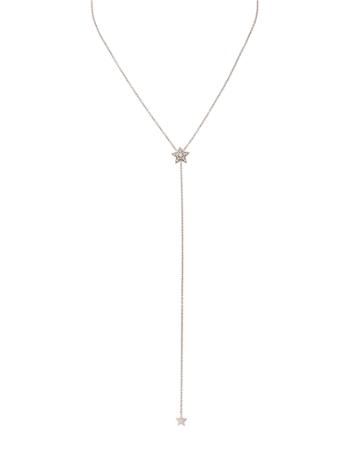 18k Diamond Star Y-drop Necklace
