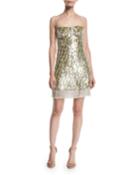 Izabell Sequined Fringe Cocktail Dress