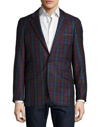 Harry Ellis Woven Plaid Sport Coat,