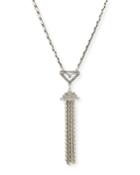 Lucent Crystal Tassel Pendant Necklace