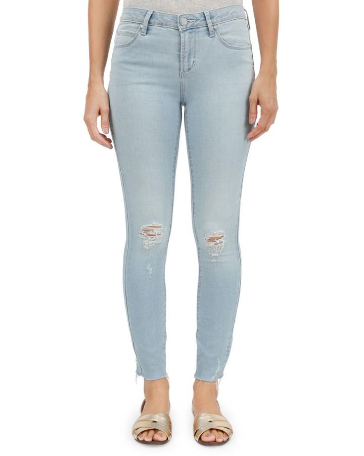 Carly Skinny Cropped Distressed Jeans