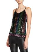 Boxy-fit Sequin Tank Top