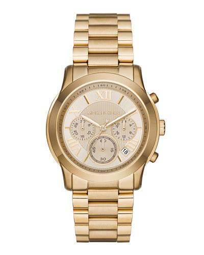 39mm Cooper Chronograph Bracelet Watch, Golden