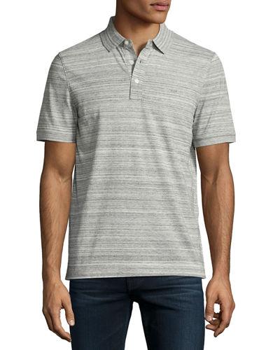 Knit Short-sleeve Textured Polo