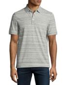 Knit Short-sleeve Textured Polo