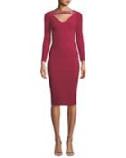 Cayetana V-neck Cutout & Embellished Dress