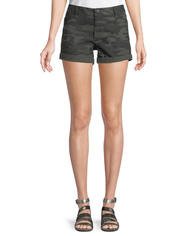 Faded Camouflage Denim
