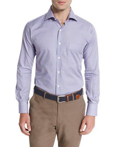 Monterey Multi-check Oxford Shirt, Pomegranate