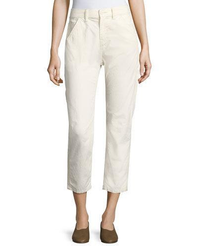 Utility Carpenter Straight-leg Pants, Natural