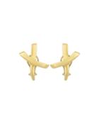 Estate Piccasso 18k X-stud Earrings
