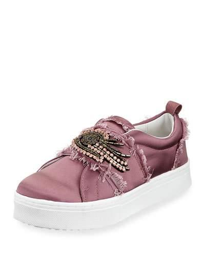 Levine 2 Satin Platform Slip-on