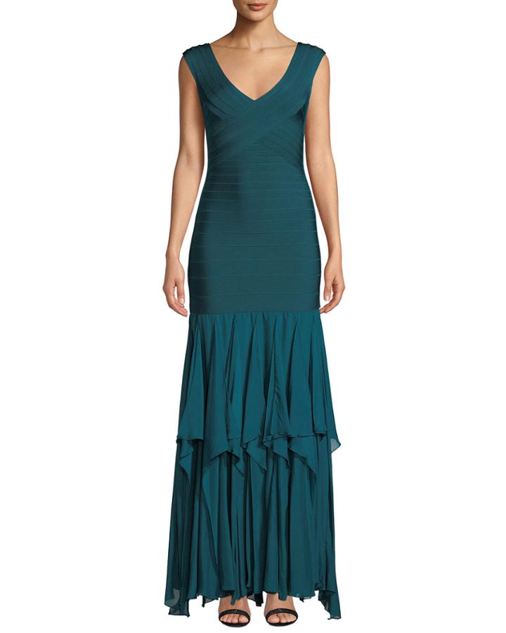 Augustina V-neck Bandage Gown