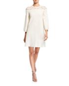 Lace-yoke Dress