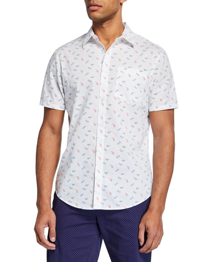 Men's Short-sleeve Sunglass-print