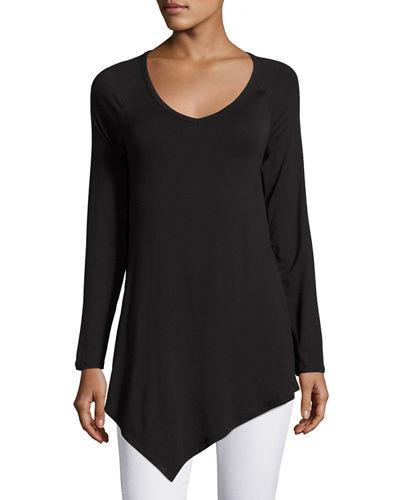 Raglan-sleeve Jersey Tee
