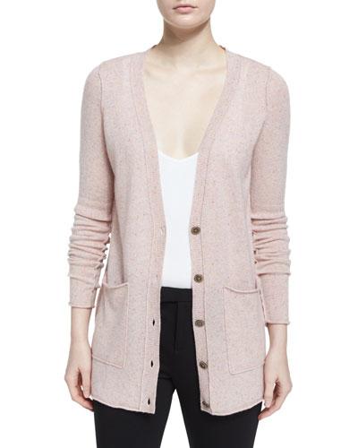 Cashmere V-neck Donegal Cardigan