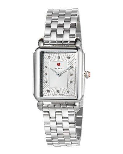 30mm Deco Ii Bracelet Watch W/ Diamonds