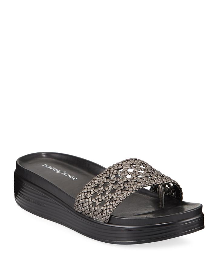 Woven Metallic Low-platform